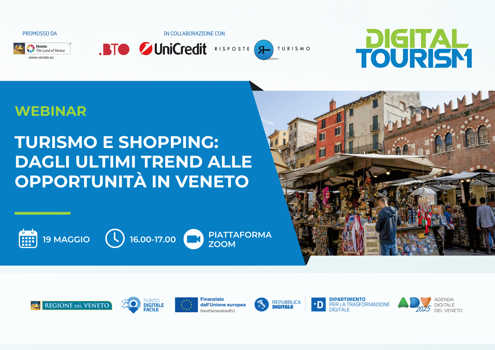 Turismo e Shopping: dagli ultimi trend alle opportunità in Veneto – Webinar 19 maggio 2025